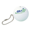 Golf Sports Ball Projection Key Chain - Black & White Projection Image